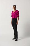 Bonded Silky Jersey Straight Leg Trouser <span>233180F24<span>