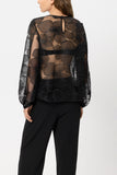 Glam Drop Sheer Floral Blouse <span>238637<span>