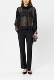 Glam Drop Sequin Cuff Blouse <span>238644<span>