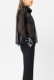 Glam Drop Sequin Cuff Blouse <span>238644<span>