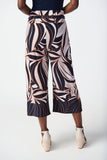 Abstract Leaf Print Culottes <span>241150<span>