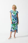 Leaf Print Wrap Jersey Dress <span>242159<span>