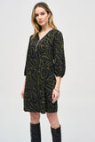 Chiffon Khaki Print Tunic Dress <span>243154<span>