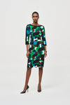 Circle Print Jersey Shift Dress <span>243324<span>