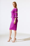 Scuba Jersey Flute Sleeve Dress <span>243733<span>