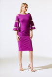 Scuba Jersey Flute Sleeve Dress <span>243733<span>