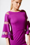 Scuba Jersey Flute Sleeve Dress <span>243733<span>