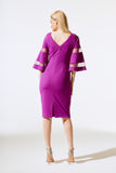 Scuba Jersey Flute Sleeve Dress <span>243733<span>