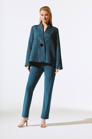 Textured Taffeta Single Button Jacket <span>243788<span>