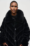 Faux Fur Reversible Chocolate Coat <span>243904<span>