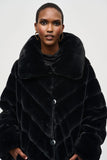 Faux Fur Reversible Chocolate Coat <span>243904<span>