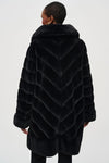 Faux Fur Reversible Chocolate Coat <span>243904<span>