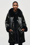 Faux Fur Reversible Chocolate Coat <span>243904<span>