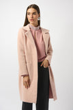 Rose Pink Thin Faux Fur Coat <span>243923F25<span>