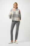 Check 3/4 Sleeve Sweater<span>243948F25<span>