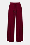 Cherry Red Glitter Knit Trousers <span>244922F25<span>