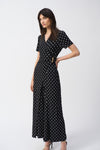 Polka Dot Wrapover Jersey Jumpsuit <span>251008<span>