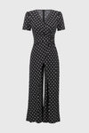 Polka Dot Wrapover Jersey Jumpsuit <span>251008<span>