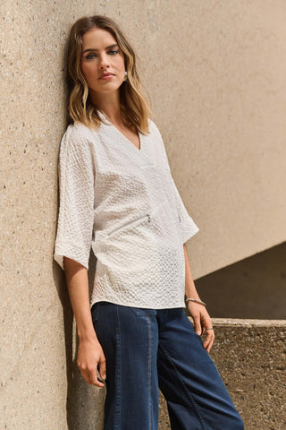 Seersucker Boxy Top <span>251165<span>