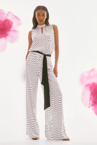 Polka Dot Wide Leg Palazzo Trousers <span>251747<span>