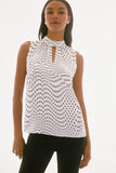 Polka Dot Sleeveless Blouse <span>251749<span>