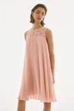 Georgette Pleated Soft Pink Dress <span>251767<span>