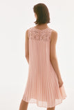 Georgette Pleated Soft Pink Dress <span>251767<span>