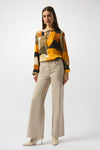Print Long Sleeve Satin Blouse <span>253011<span>