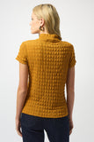 Gold Waffle Short Sleeve Top <span>253256<span>