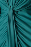 Green Gathered Knot Detail Midi Dress <span>25314F26<span>