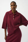 Claret Button Sweater <span>253962<span>