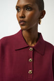 Claret Button Sweater <span>253962<span>