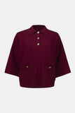Claret Button Sweater <span>253962<span>