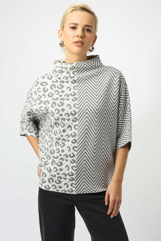 Silver Print Sweater <span>253981<span>