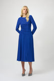 Royal Blue Glitter Midi Aline Dress <span>254082<span>