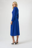 Royal Blue Glitter Midi Aline Dress <span>254082<span>