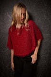 Red Box Style Fringe Top <span>254105<span>