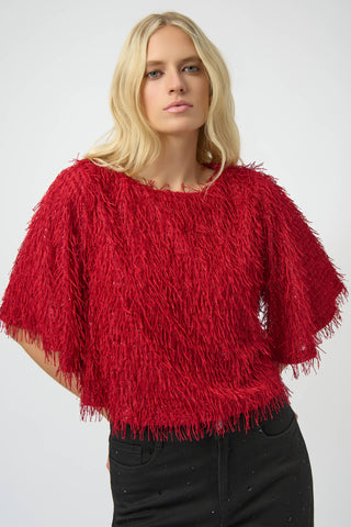 Red Box Style Fringe Top <span>254105<span>