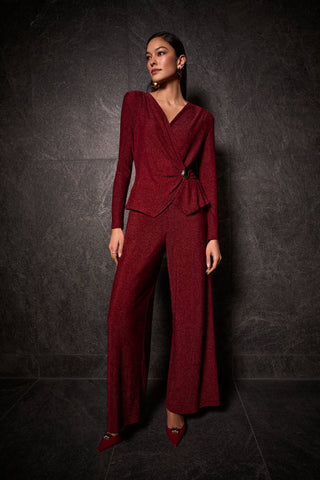 Cherry Red Glitter Jumpsuit <span>254123<span>