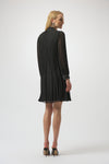Black Pleated Dress With Studded Detail <span>254902<span>