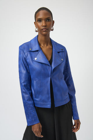 Royal Blue Biker Jacket <span>25904<span>