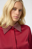 Cherry Sequin Collar Shirt <span>254926<span>