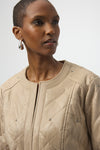 Faux Leather Jacket With Stud Detail <span>254929<span>