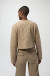 Faux Leather Jacket With Stud Detail <span>254929<span>