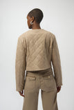 Faux Leather Jacket With Stud Detail <span>254929<span>
