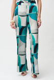 Print Satin Trouser <span>261042<span>