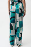 Print Satin Trouser <span>261042<span>