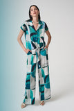 Print Satin Trouser <span>261042<span>