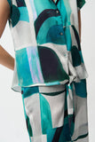 Print Satin Blouse <span>261065<span>