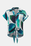 Print Satin Blouse <span>261065<span>